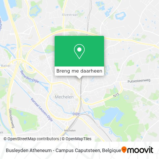 Busleyden Atheneum - Campus Caputsteen kaart