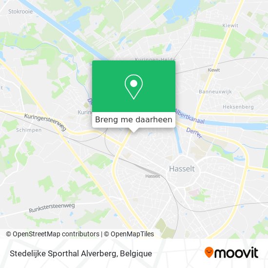 Stedelijke Sporthal Alverberg kaart