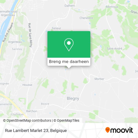 Rue Lambert Marlet 23 kaart