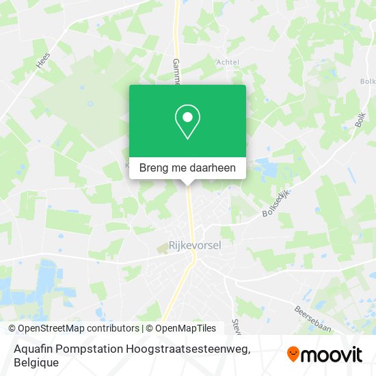 Aquafin Pompstation Hoogstraatsesteenweg kaart