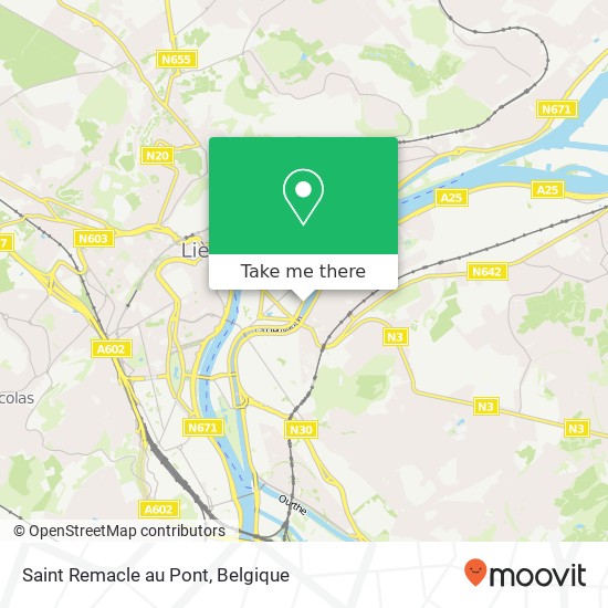 Saint Remacle au Pont kaart