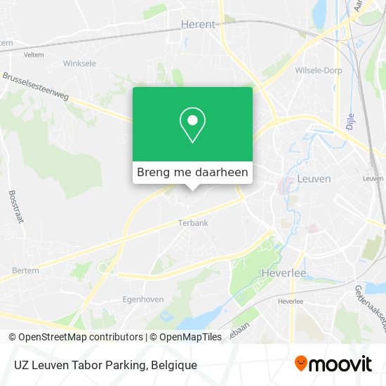 UZ Leuven Tabor Parking kaart