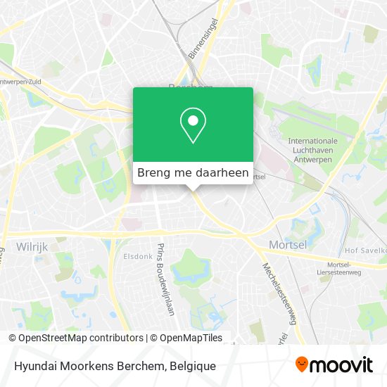 Hyundai Moorkens Berchem kaart