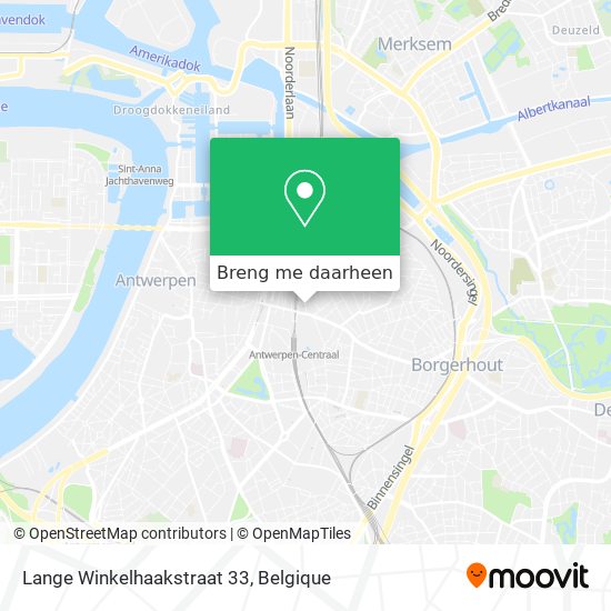 Lange Winkelhaakstraat 33 kaart