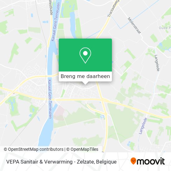 VEPA Sanitair & Verwarming - Zelzate kaart