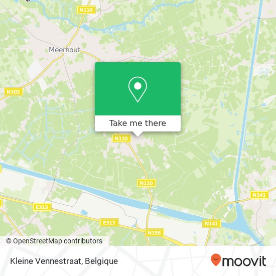 Kleine Vennestraat kaart