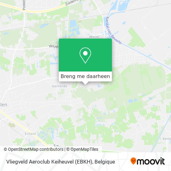 Vliegveld Aeroclub Keiheuvel (EBKH) kaart
