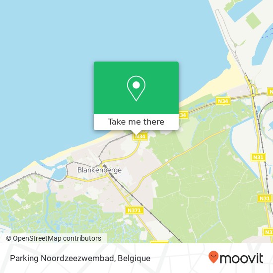 Parking Noordzeezwembad kaart