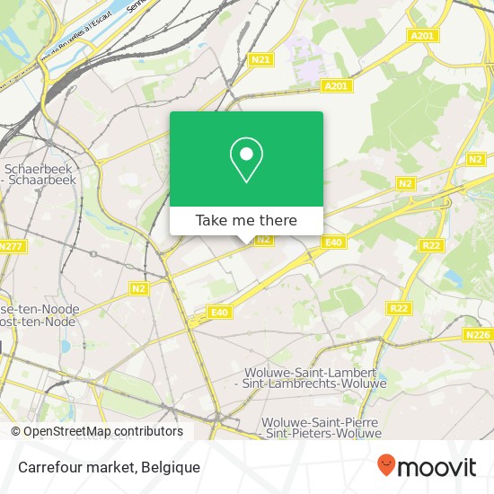 Carrefour market kaart