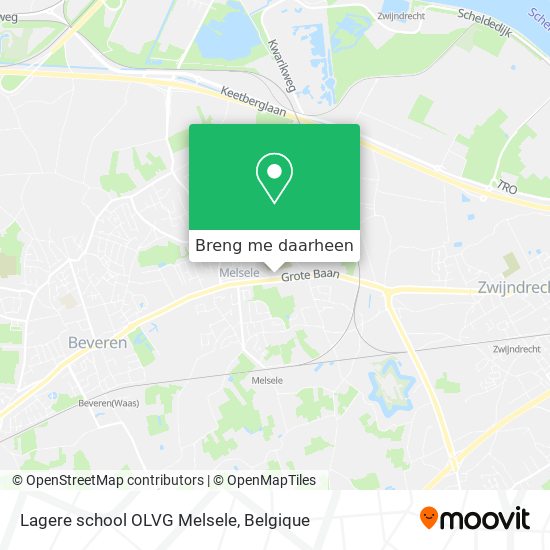 Lagere school OLVG Melsele kaart