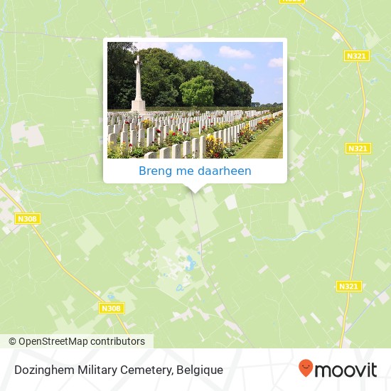 Dozinghem Military Cemetery kaart
