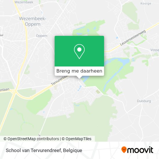 School van Tervurendreef kaart