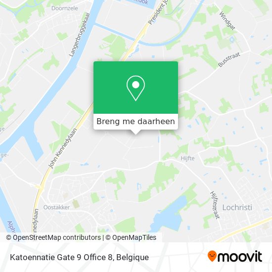 Katoennatie Gate 9 Office 8 kaart