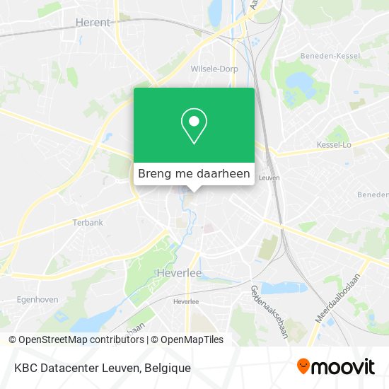 KBC Datacenter Leuven kaart