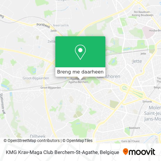KMG Krav-Maga Club Berchem-St-Agathe kaart