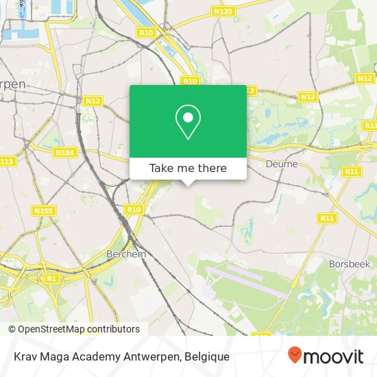 Krav Maga Academy Antwerpen kaart