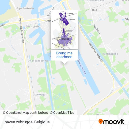 haven zebrugge kaart