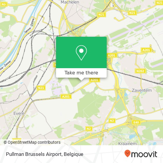 Pullman Brussels Airport kaart