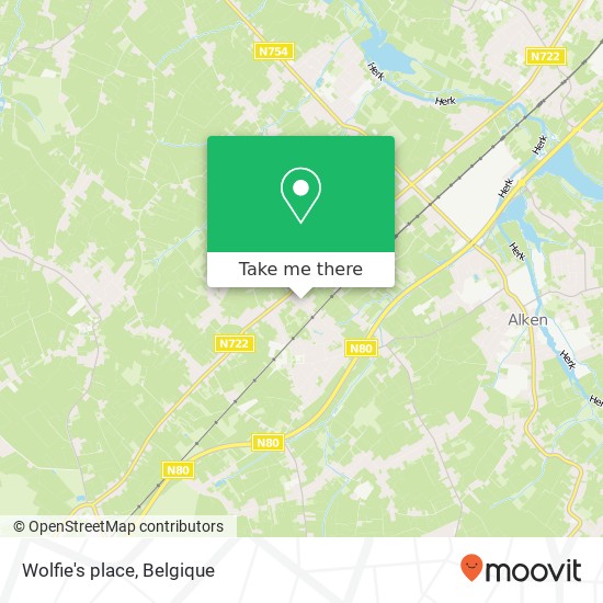 Wolfie's place kaart