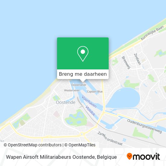 Wapen Airsoft Militariabeurs Oostende kaart