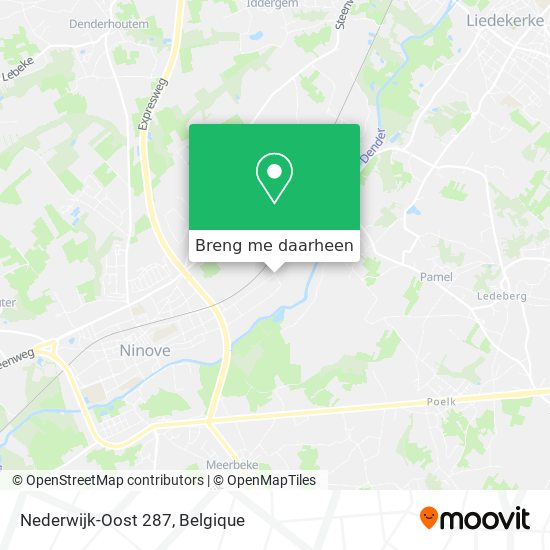 Nederwijk-Oost 287 kaart