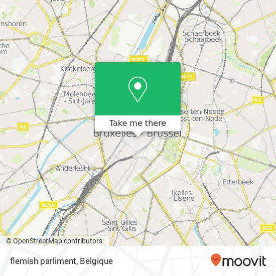 flemish parliment kaart