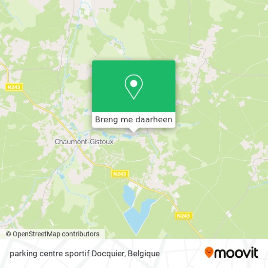 parking centre sportif Docquier kaart