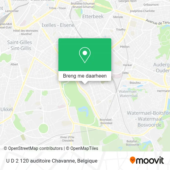 U D 2 120 auditoire Chavanne kaart