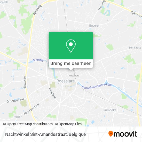 Nachtwinkel Sint-Amandsstraat kaart