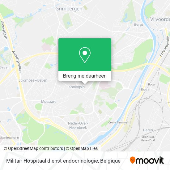 Militair Hospitaal dienst endocrinologie kaart