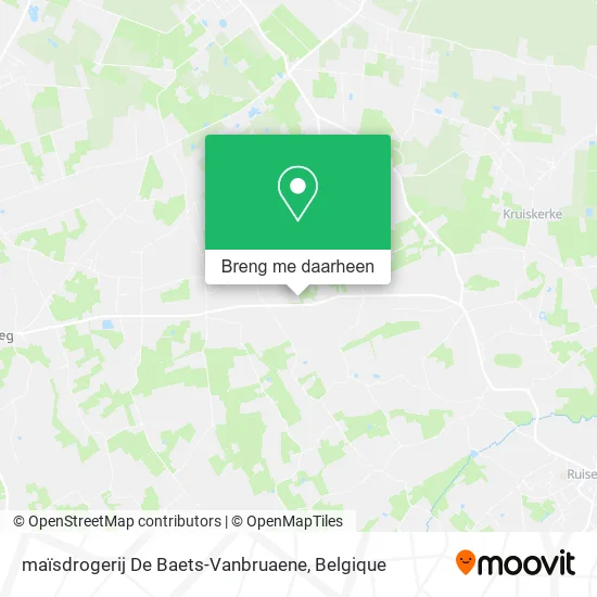 maïsdrogerij De Baets-Vanbruaene kaart