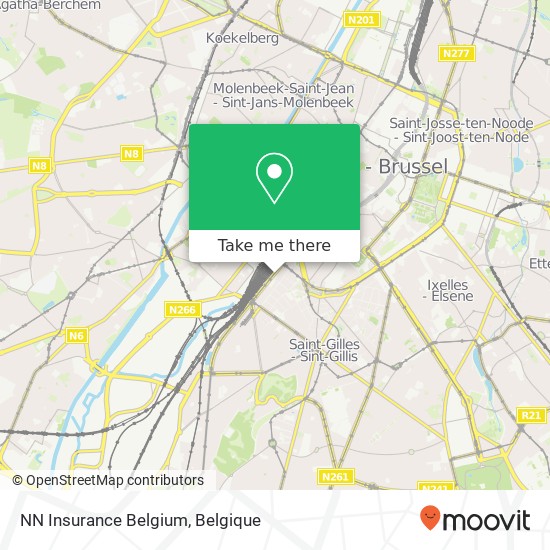 NN Insurance Belgium kaart