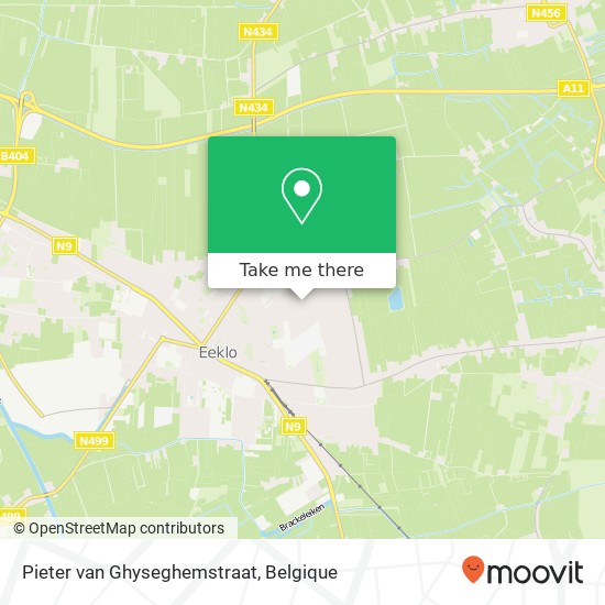 Pieter van Ghyseghemstraat kaart