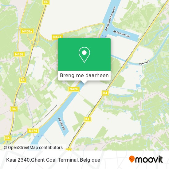 Kaai 2340.Ghent Coal Terminal kaart
