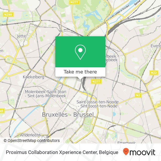 Proximus Collaboration Xperience Center kaart