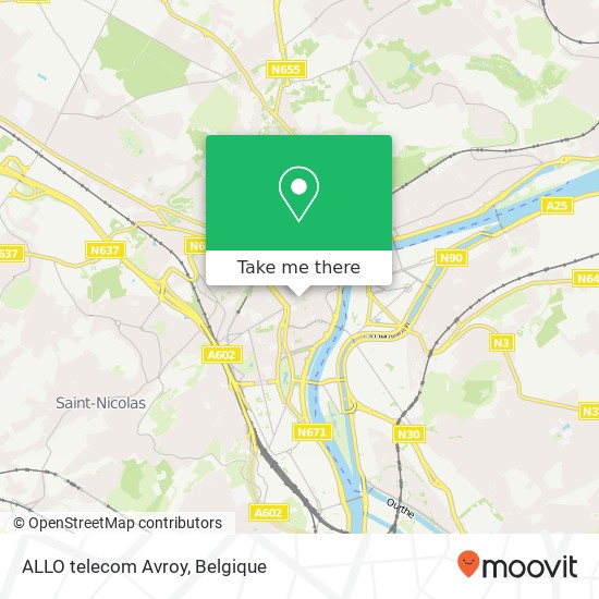 ALLO telecom Avroy kaart