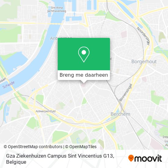 Gza Ziekenhuizen Campus  Sint Vincentius G13 kaart