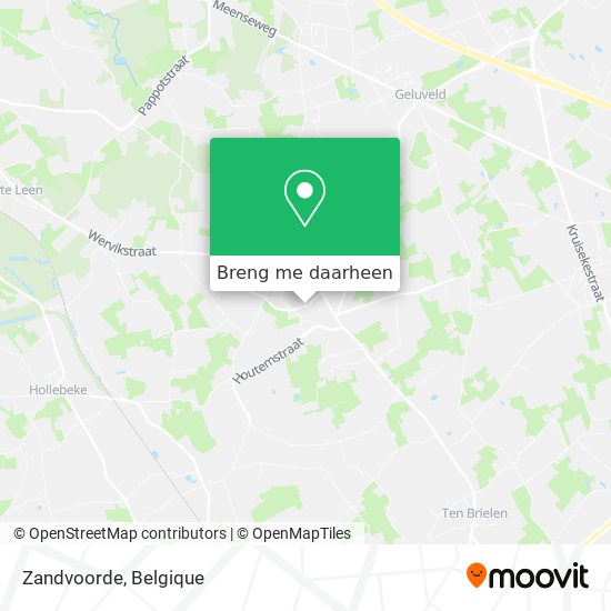 Zandvoorde kaart