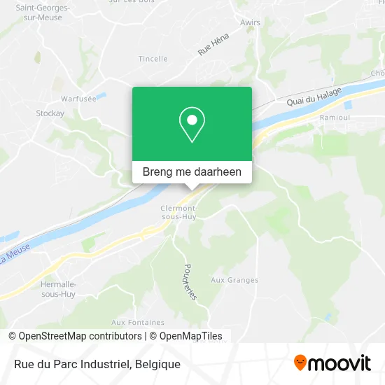 Rue du Parc Industriel kaart