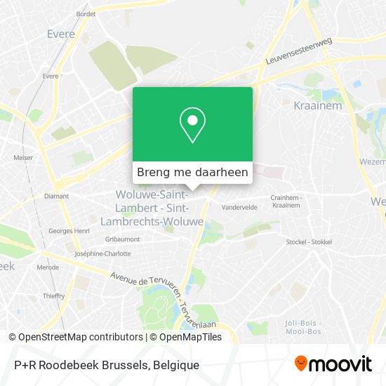 P+R Roodebeek Brussels kaart