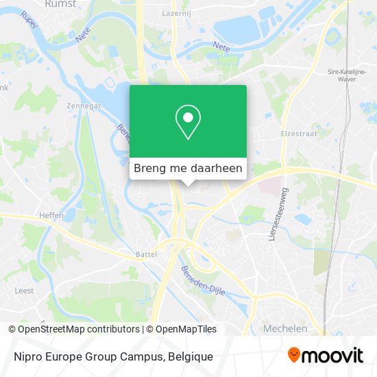 Nipro Europe Group Campus kaart