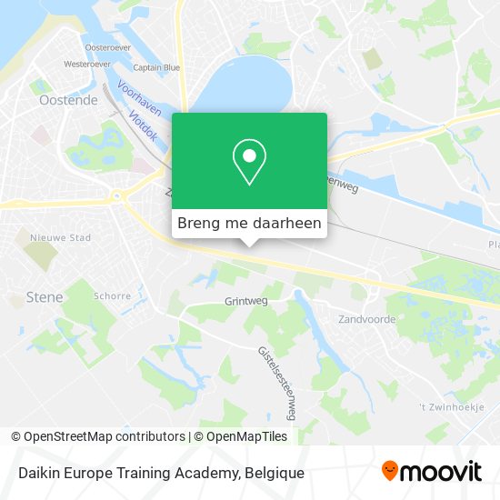 Daikin Europe Training Academy kaart
