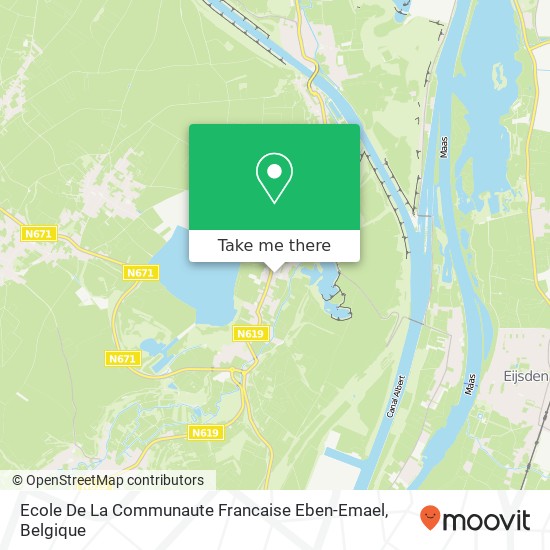 Ecole De La Communaute Francaise Eben-Emael kaart