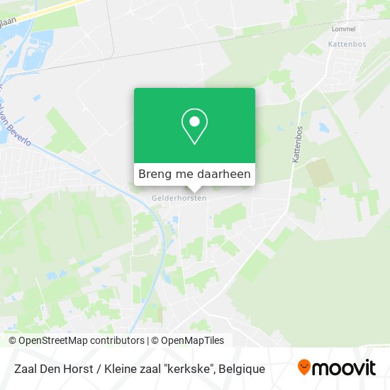 Zaal Den Horst / Kleine zaal "kerkske" kaart
