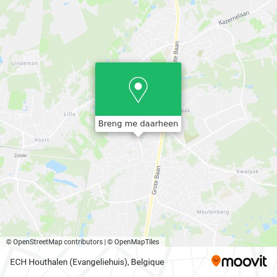 ECH Houthalen (Evangeliehuis) kaart