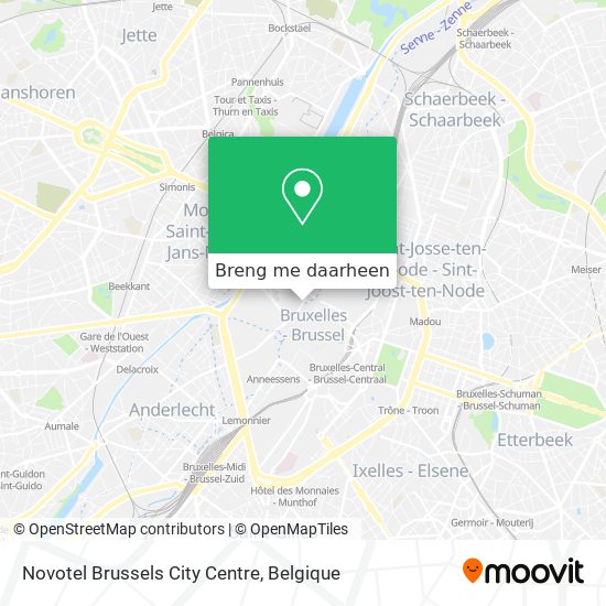 Novotel Brussels City Centre kaart