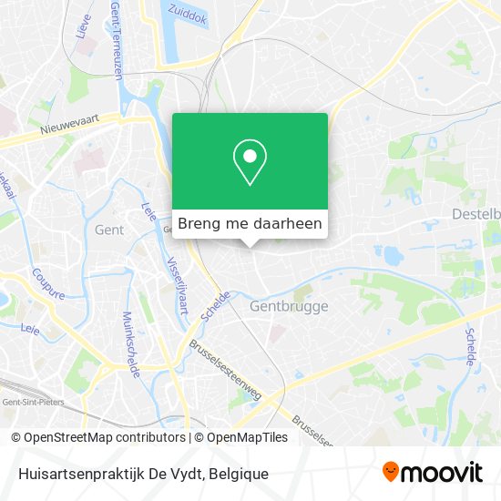 Huisartsenpraktijk De Vydt kaart
