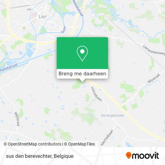 sus den berevechter kaart