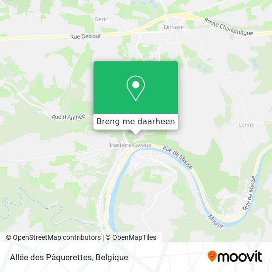 Allée des Pâquerettes kaart