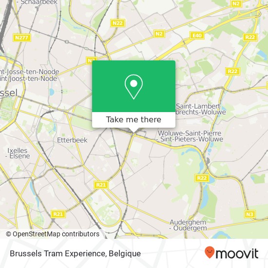Brussels Tram Experience kaart